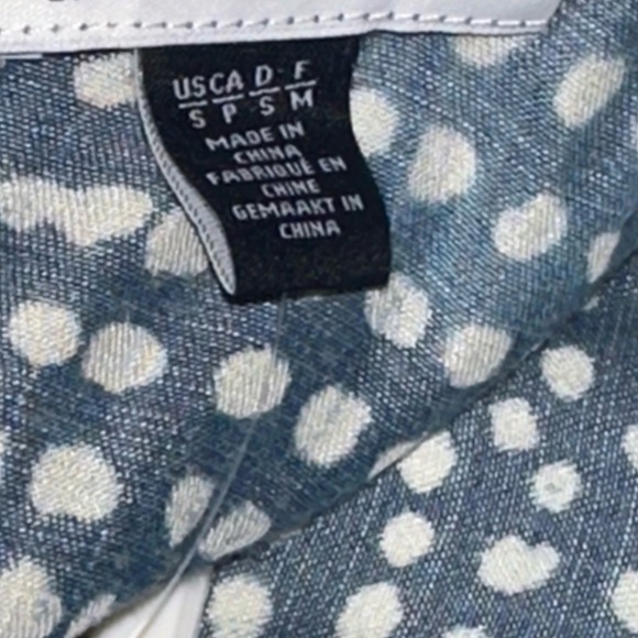 NWT Saks Fifth Avenue Flouncy Sleeveless Sun Dress Blue with White Dots - Picture 10 of 12